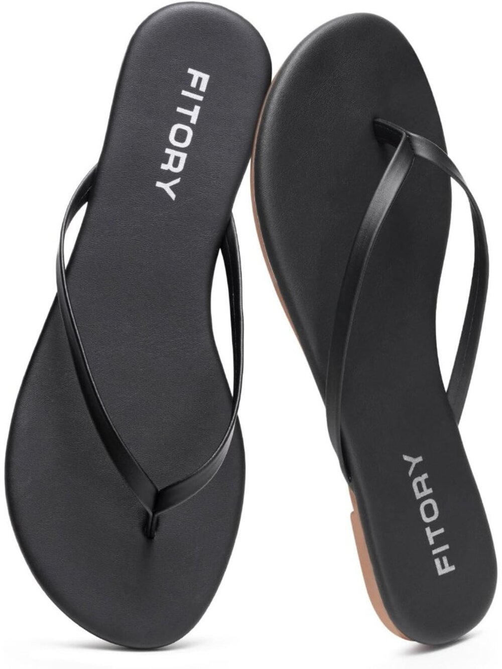 Women’s Black Summer Comfortable Flip Flops Casual Thong Walking Slide Flats
